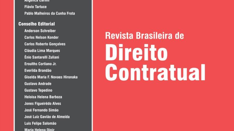 Capa Revista Brasileira De Direito Contratual 21
